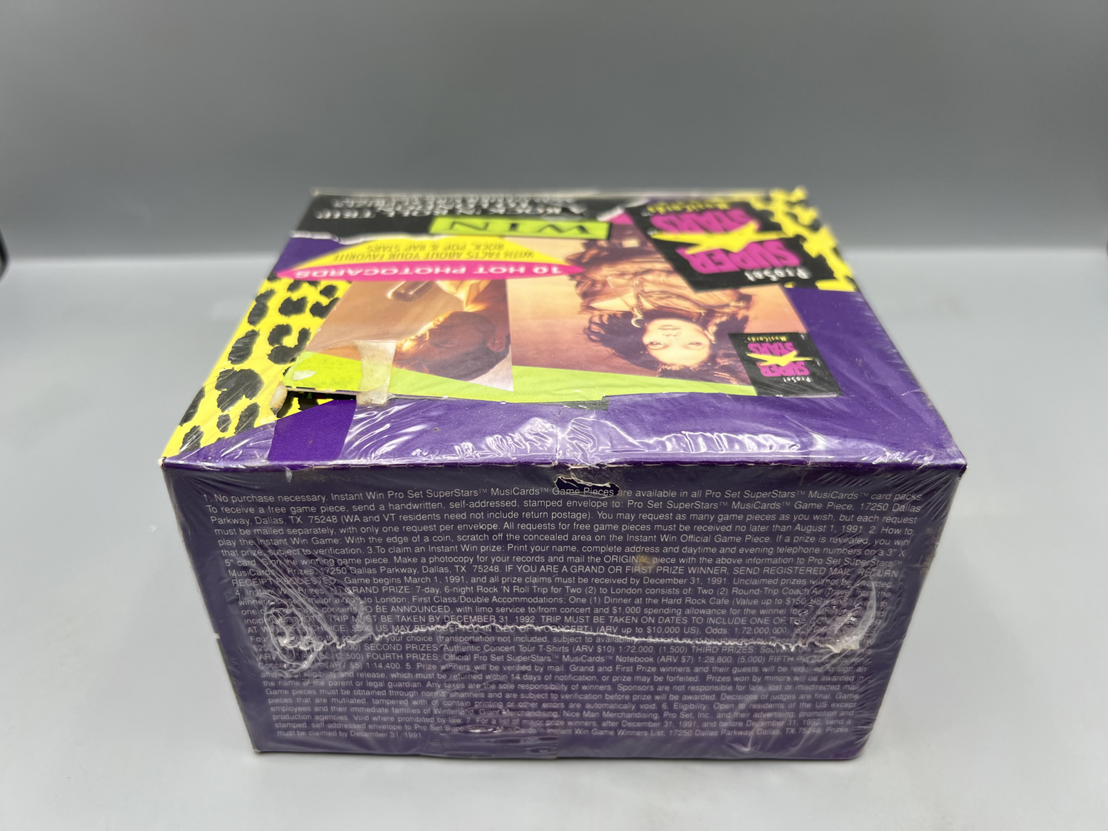 1992 Pro Set Super Stars MusiCards Factory Sealed Wax Box