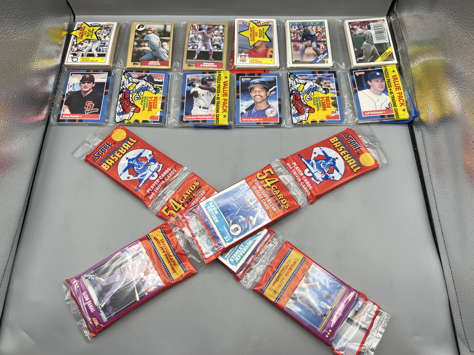 (6) Assorted Vintage Baseball Unopened Rack Packs