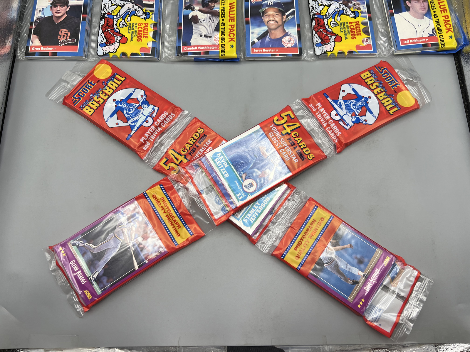 (6) Assorted Vintage Baseball Unopened Rack Packs