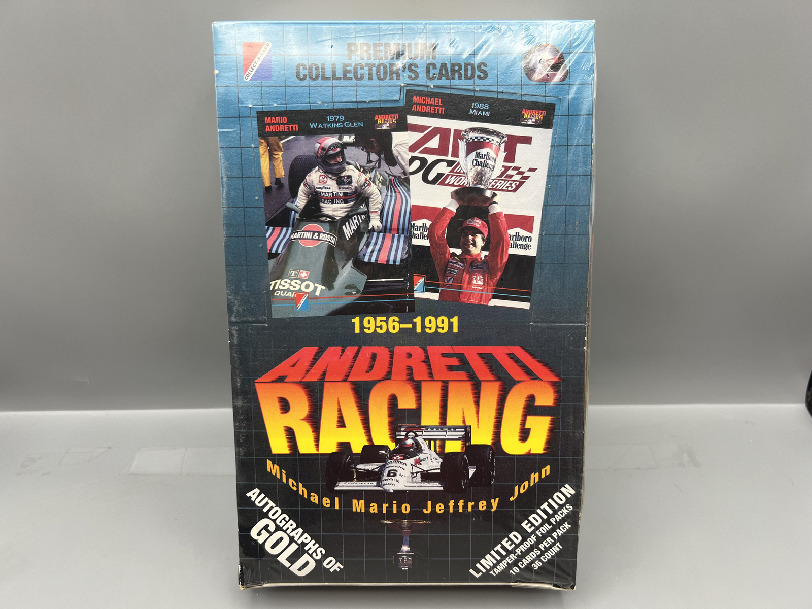 1992 Collect-A-Card Andretti Racing Factory Sealed Wax Box