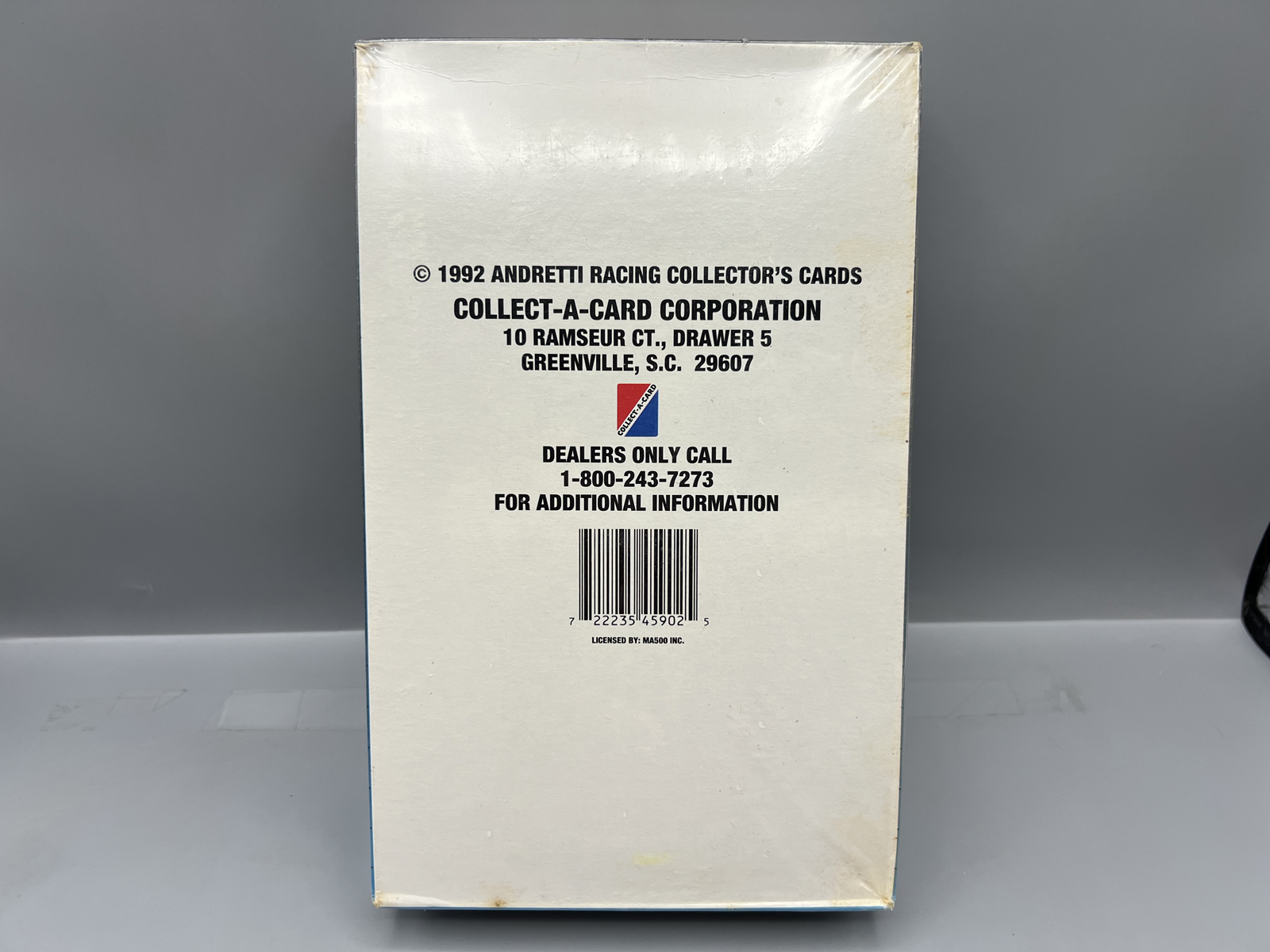 1992 Collect-A-Card Andretti Racing Factory Sealed Wax Box