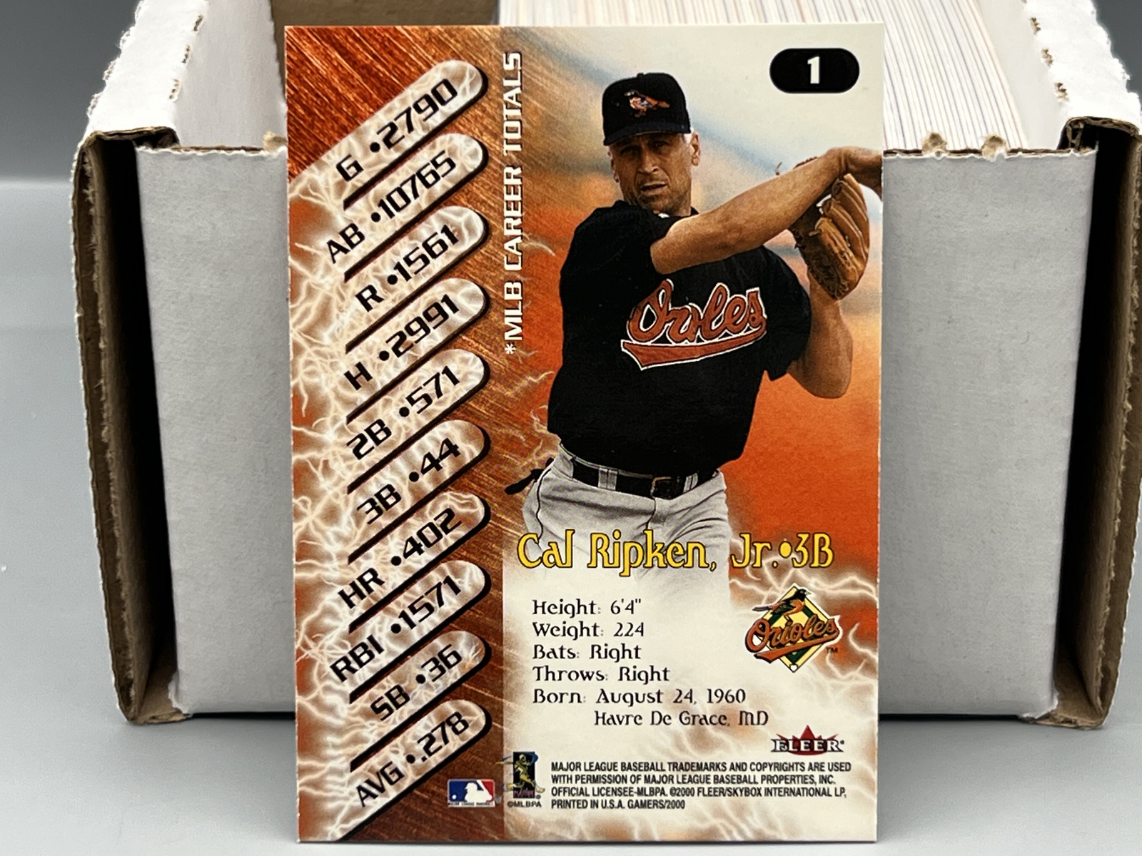 2000 Fleer Gamers Baseball Complete 90 Card Set
