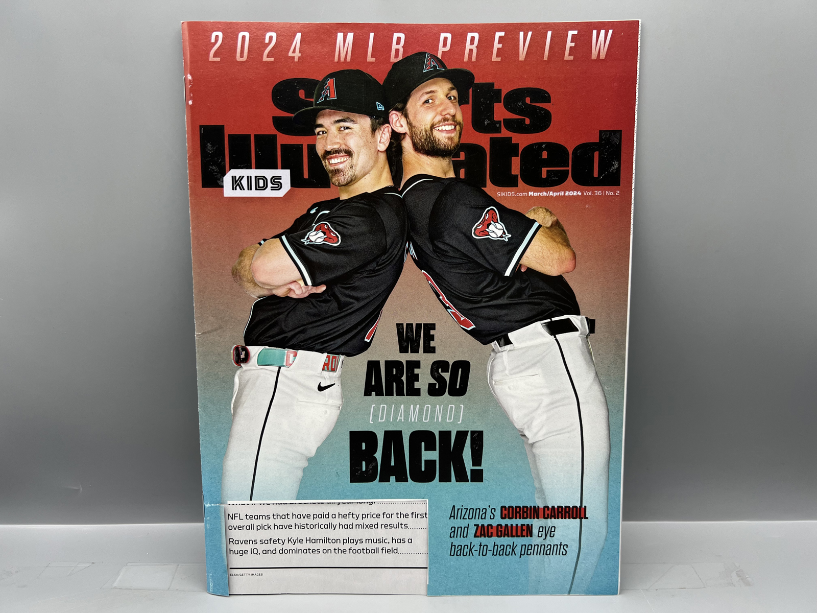 March/April 2024 Sports Illustrated For Kids Magazine W/ Charlie Woods RC - Address Cut Off Front