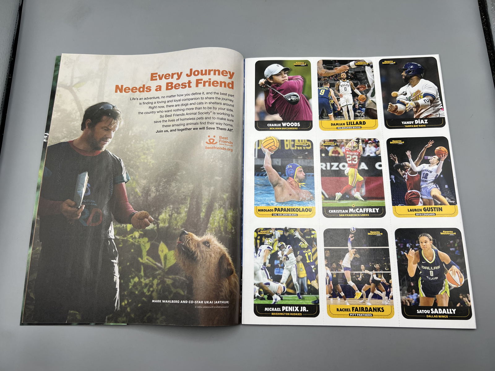 March/April 2024 Sports Illustrated For Kids Magazine W/ Charlie Woods RC - Address Cut Off Front