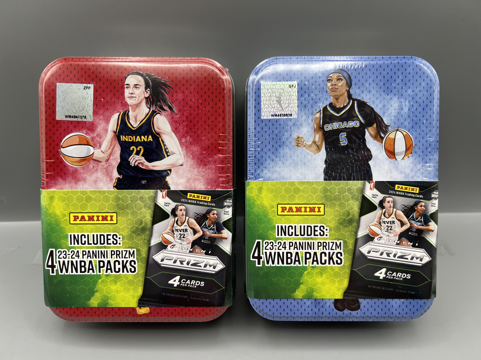 (2) 2023-24 Panini Prizm WNBA Factory Sealed Tins - Caitlin Clark Rookie Year