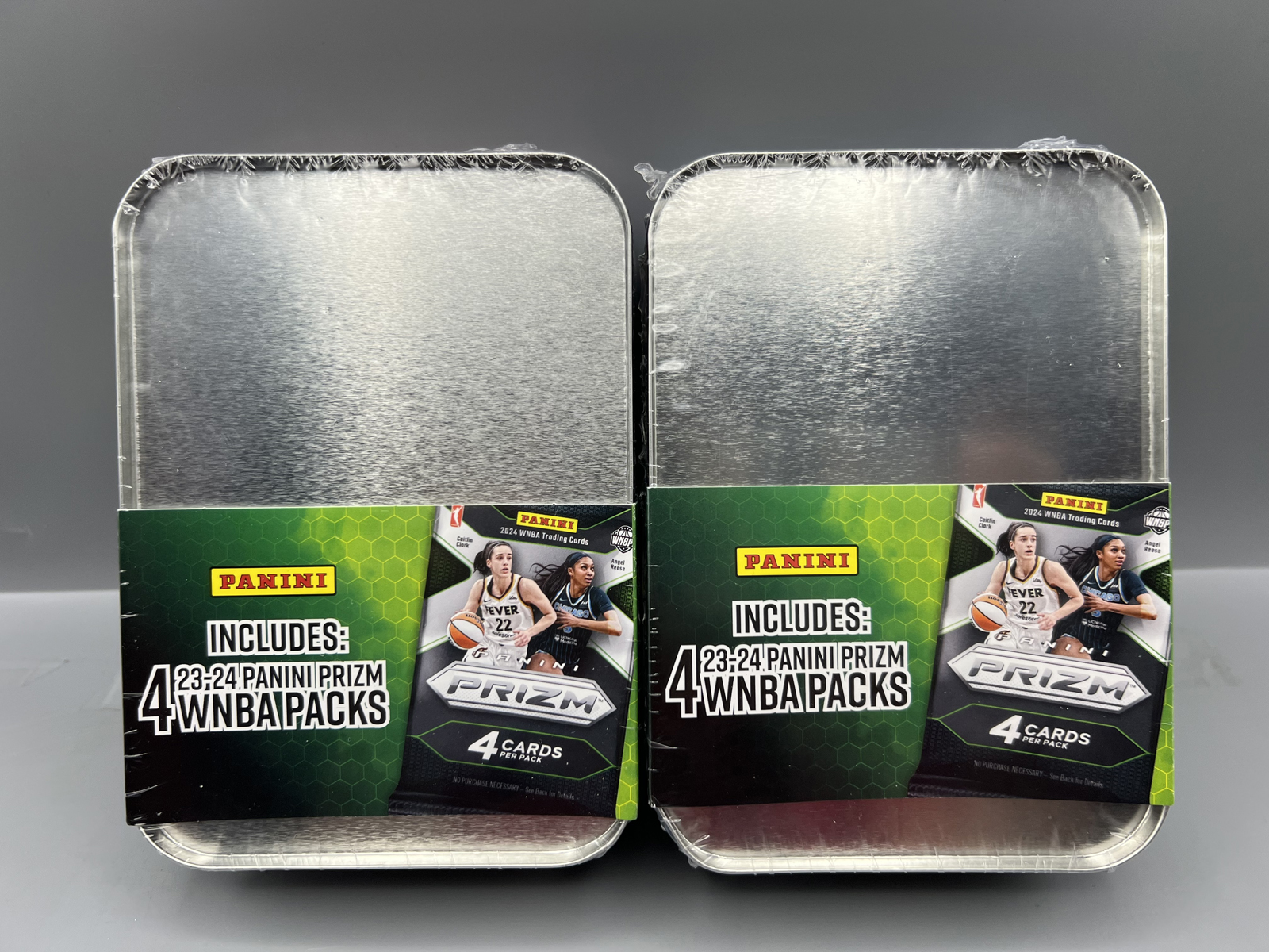 (2) 2023-24 Panini Prizm WNBA Factory Sealed Tins - Caitlin Clark Rookie Year