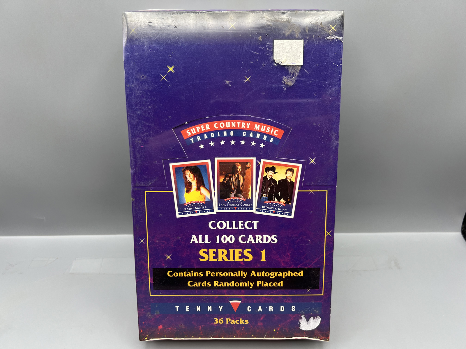 1993 Tenny Cards Super Country Music Series One Factory Sealed Wax Box - Possible autographs