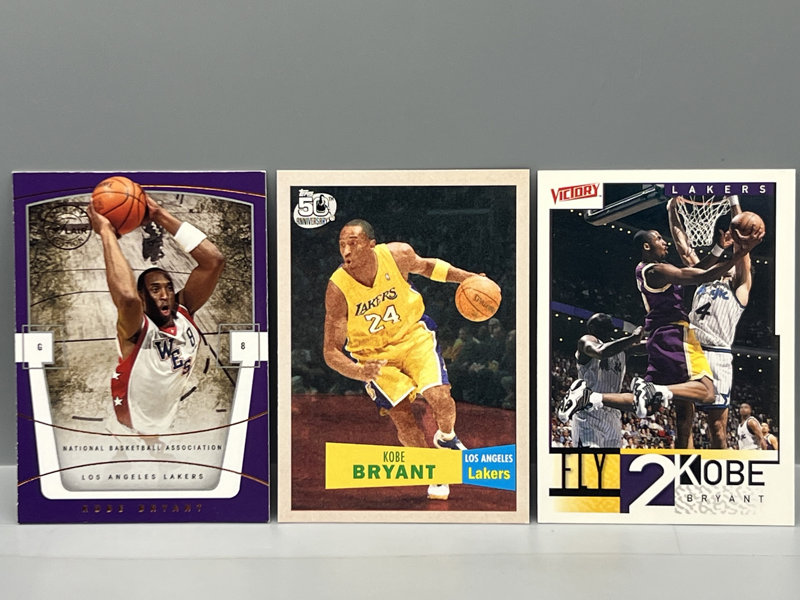 (3) Kobe Bryant Basketball Cards