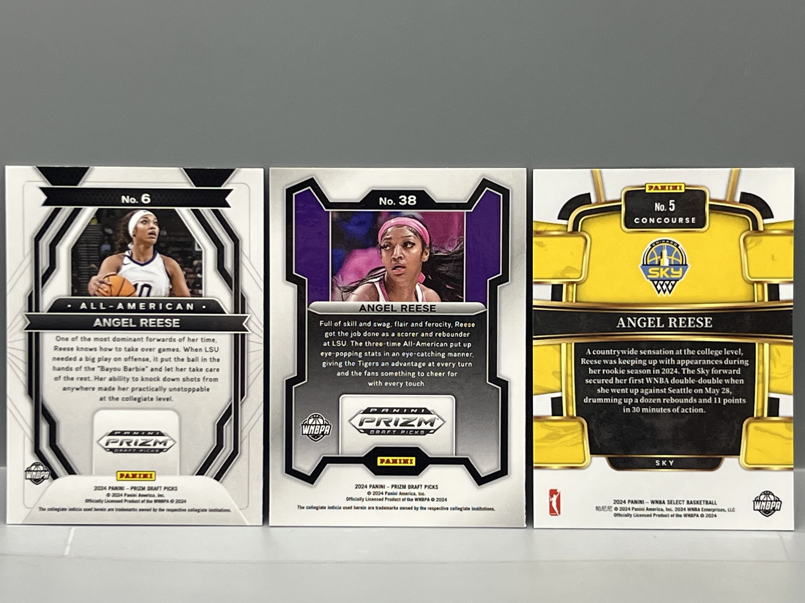 (3) Angel Reese Basketball Rookie Cards