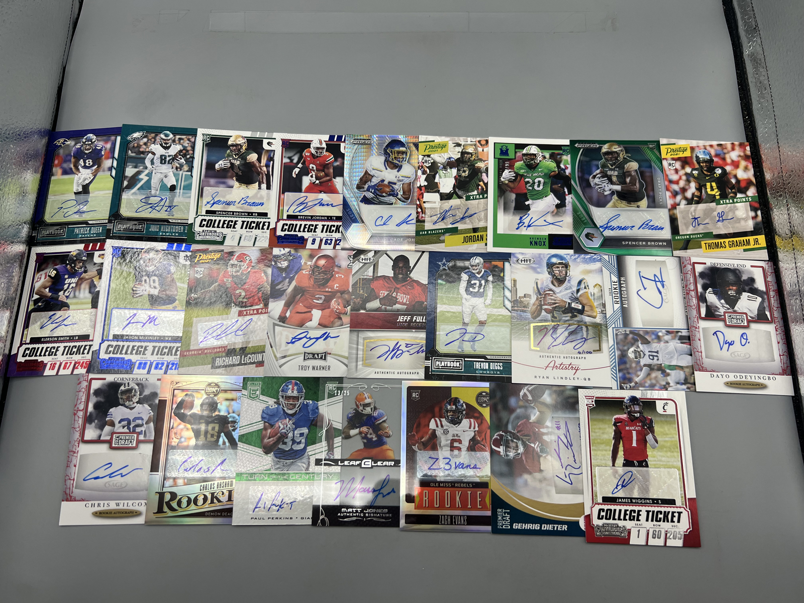 (25) Assorted Football Auto Cards