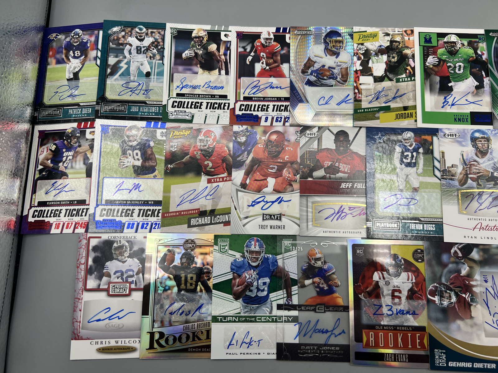 (25) Assorted Football Auto Cards