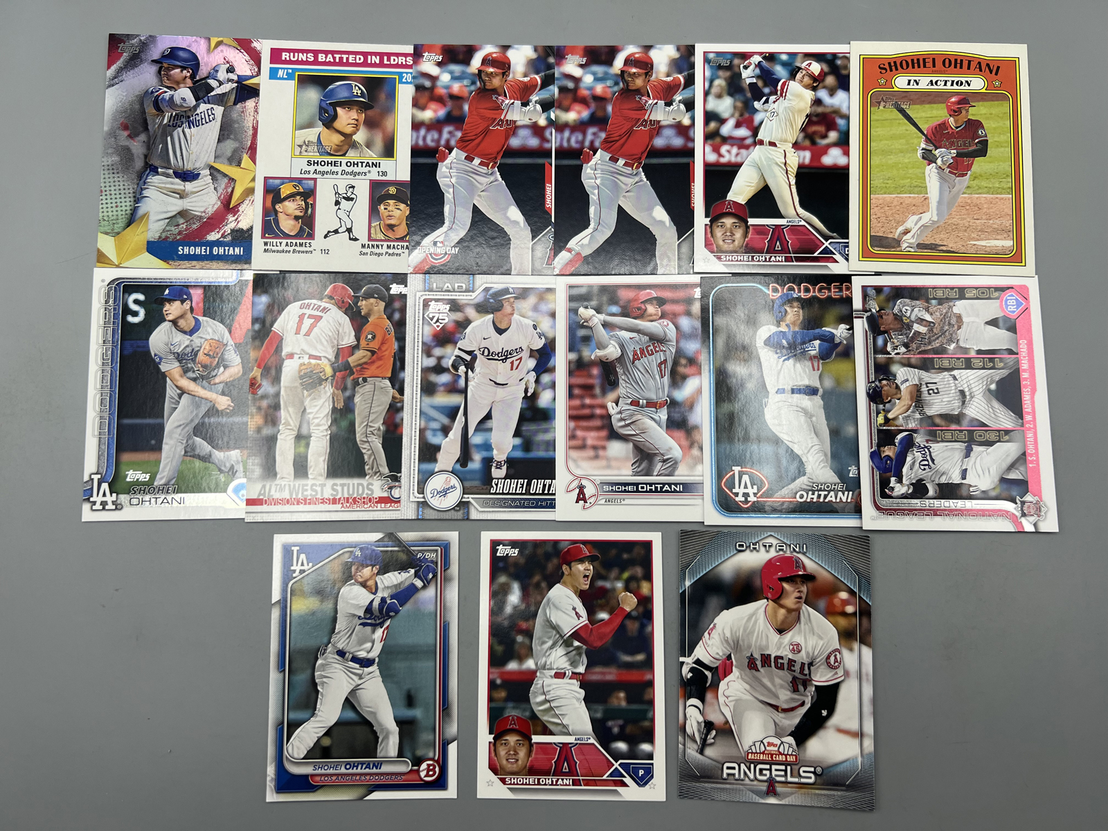 (15) Shohei Ohtani Baseball Cards