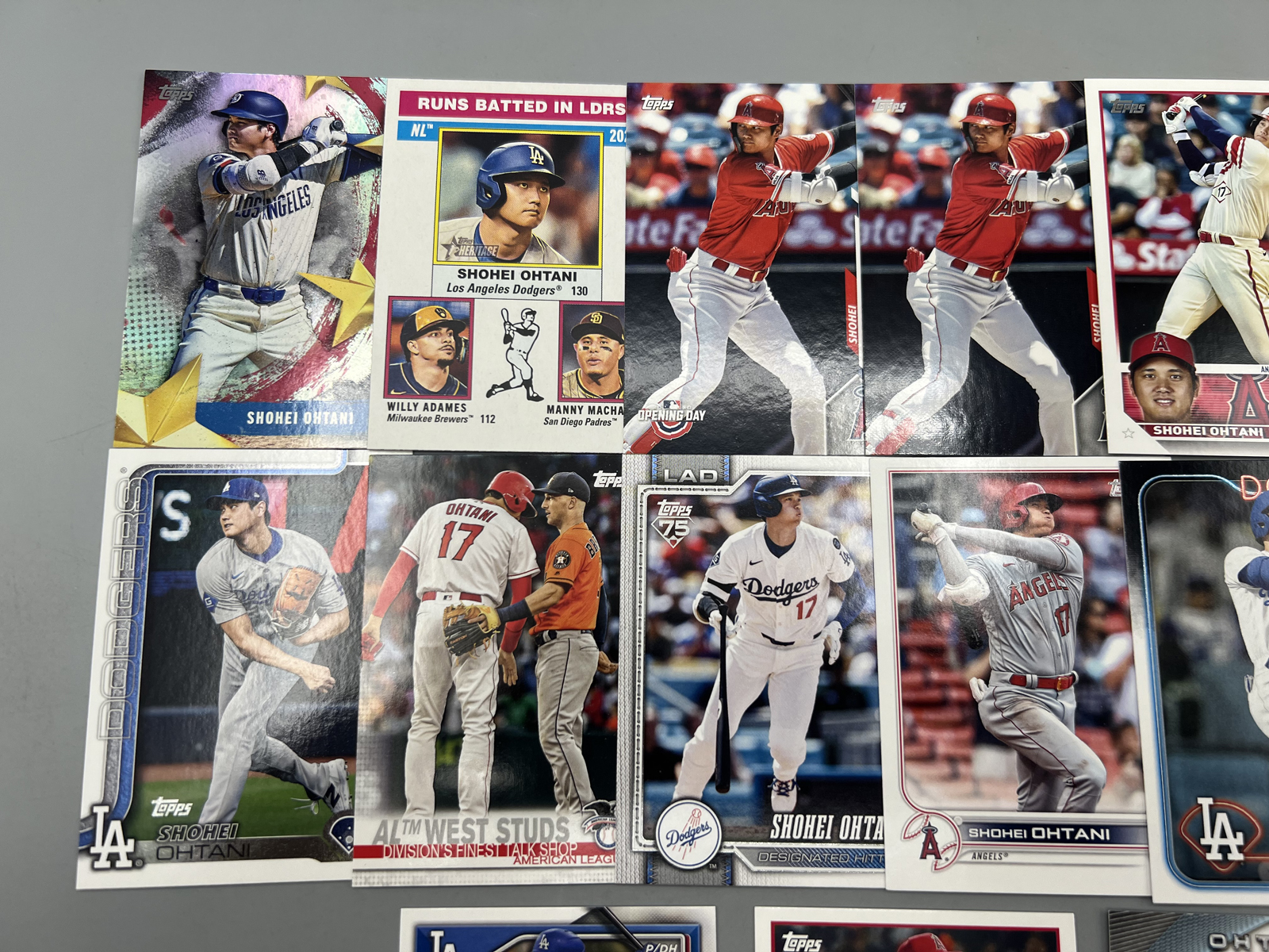 (15) Shohei Ohtani Baseball Cards