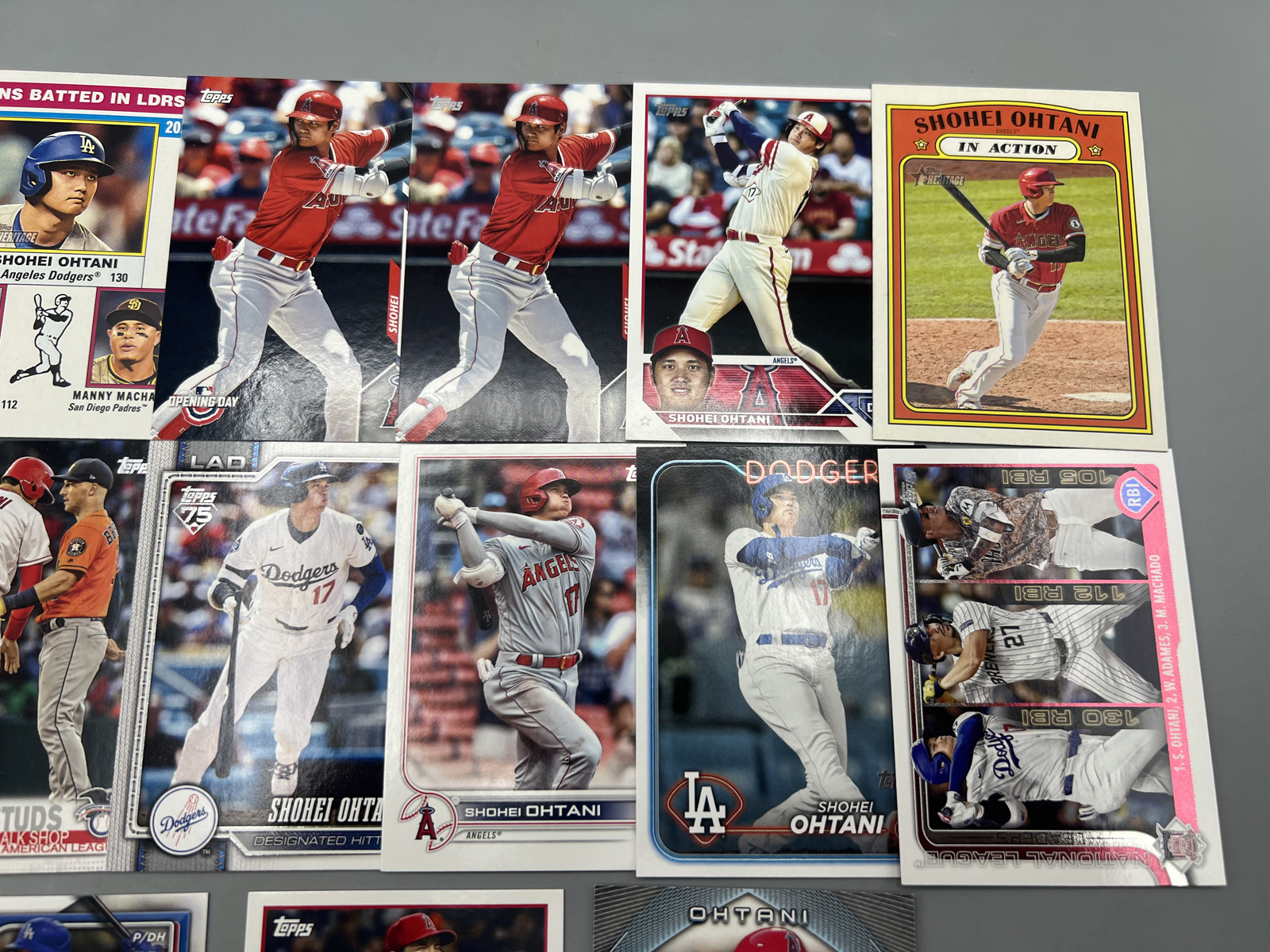 (15) Shohei Ohtani Baseball Cards