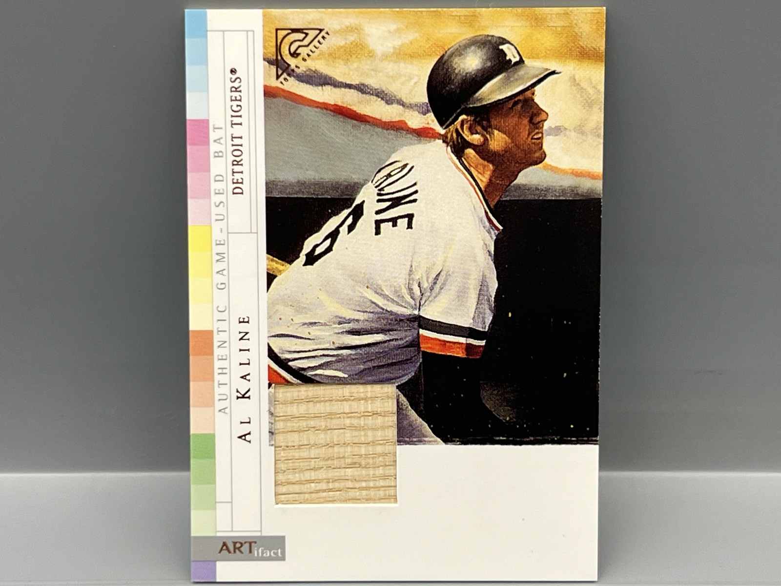 2003 Topps Gallery Al Kaline Artifact Game Used Bat Relic #AK
