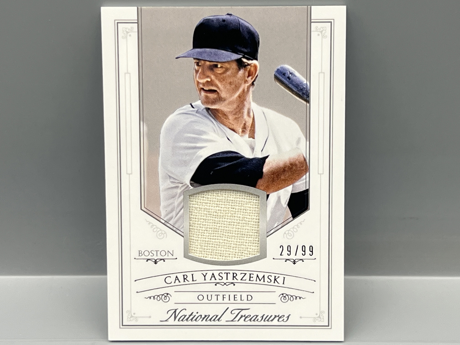 2015 Panini National Treasures Carl Yastrzemski Game Used Relic #/99