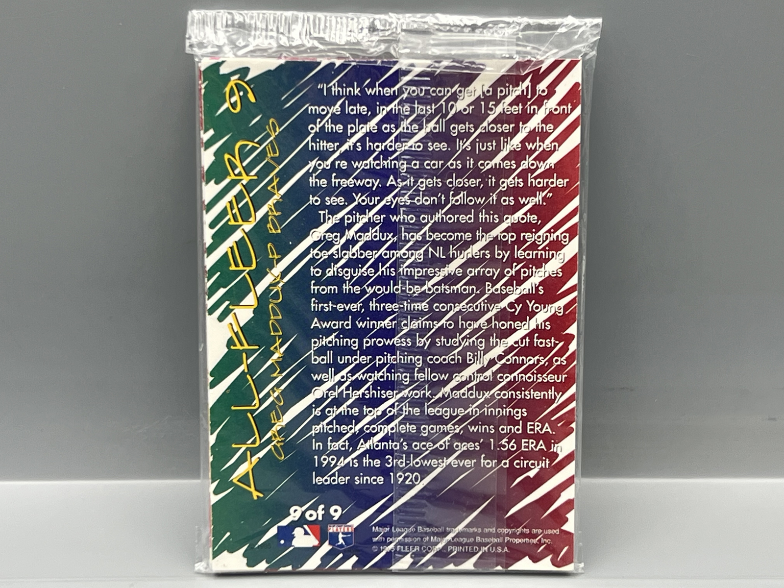 1995 Fleer Baseball All Fleer 9 Sealed Mail-Away Set - Ken Griffey Jr, Barry Bonds