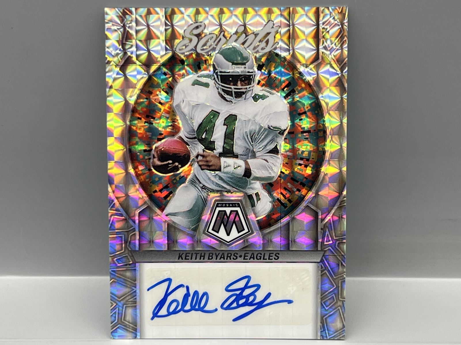 2023 Panini Mosaic Keith Byars Scripts Auto #S37