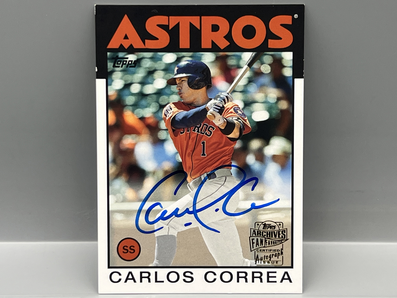2016 Topps Archives Carlos Correa On Card Auto