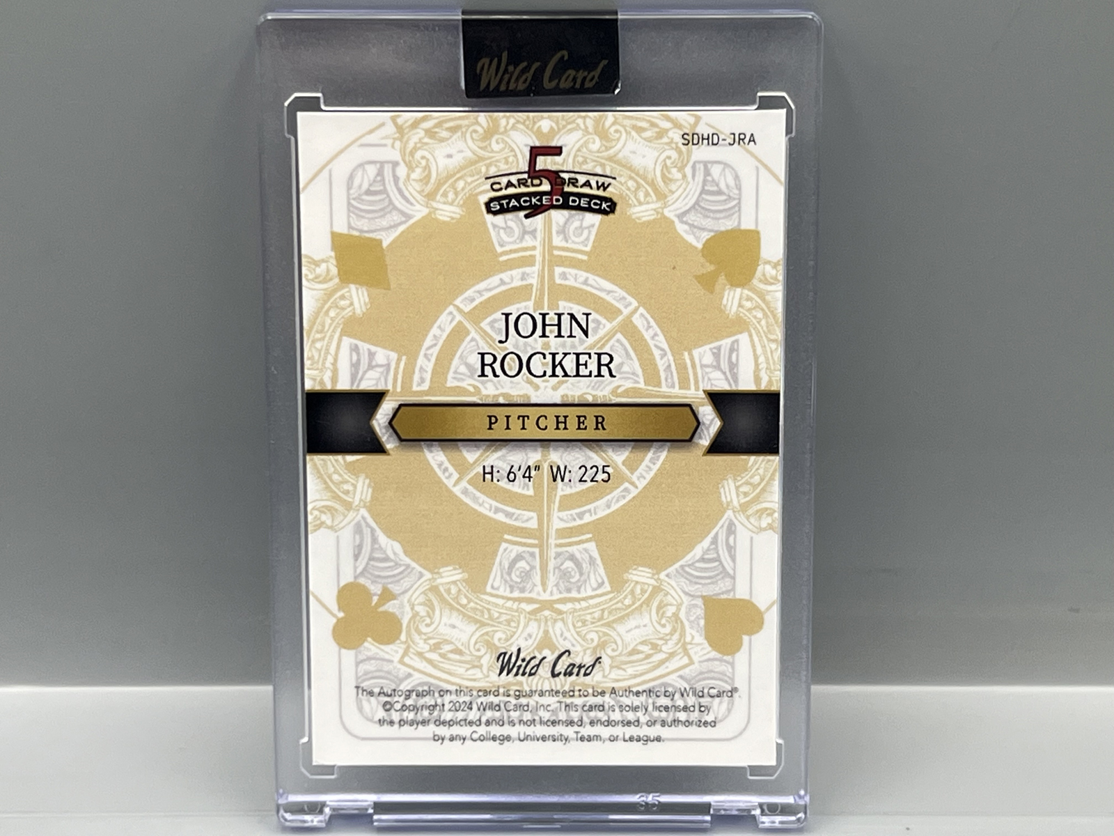 2024 Wild Card John Rocker Purple Auto #/4 - Sealed In Mag From Wild Card