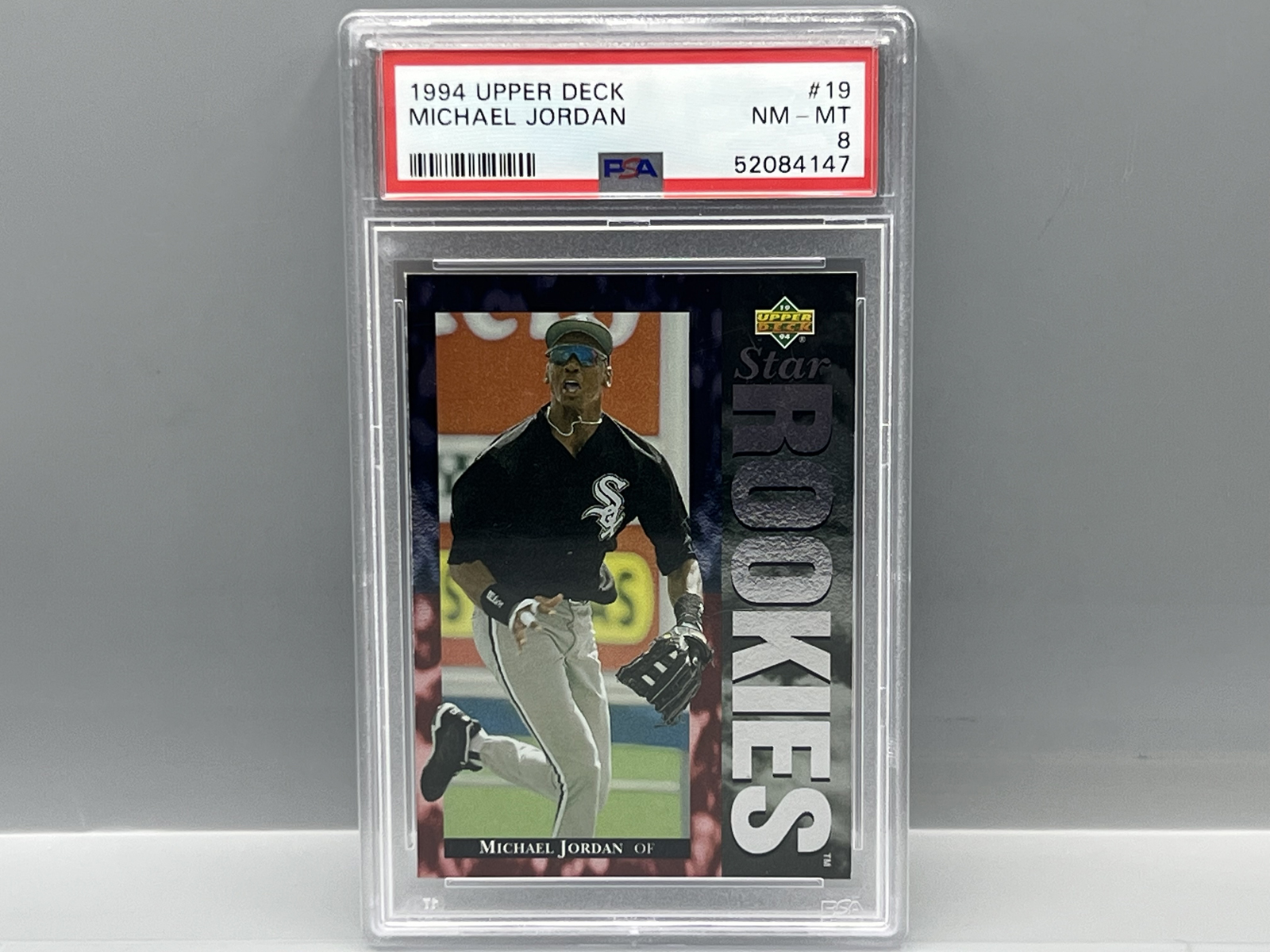 1994 Upper Deck Michael Jordan Baseball Star Rookies #19 PSA NM-MT 8