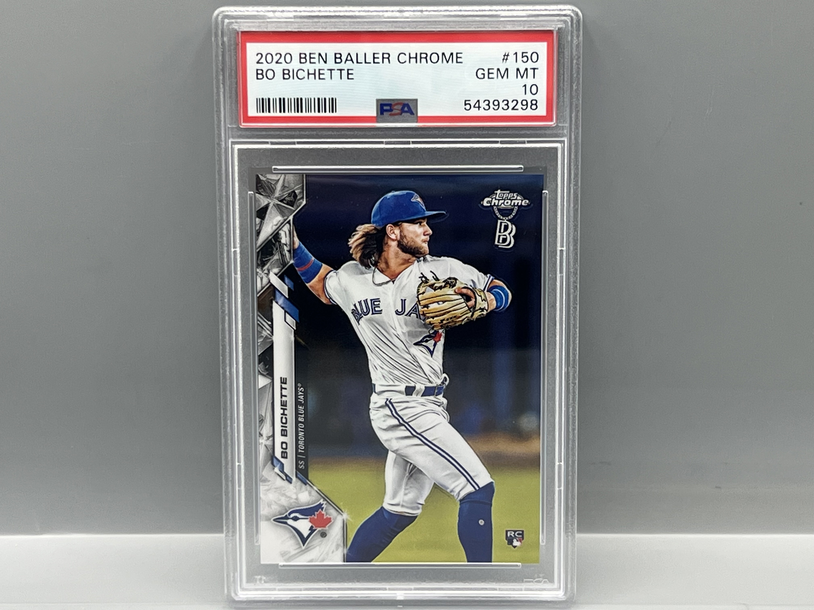 2020 Topps Ben Baller Chrome Bo Bichette RC #150 PSA Gem Mint 10