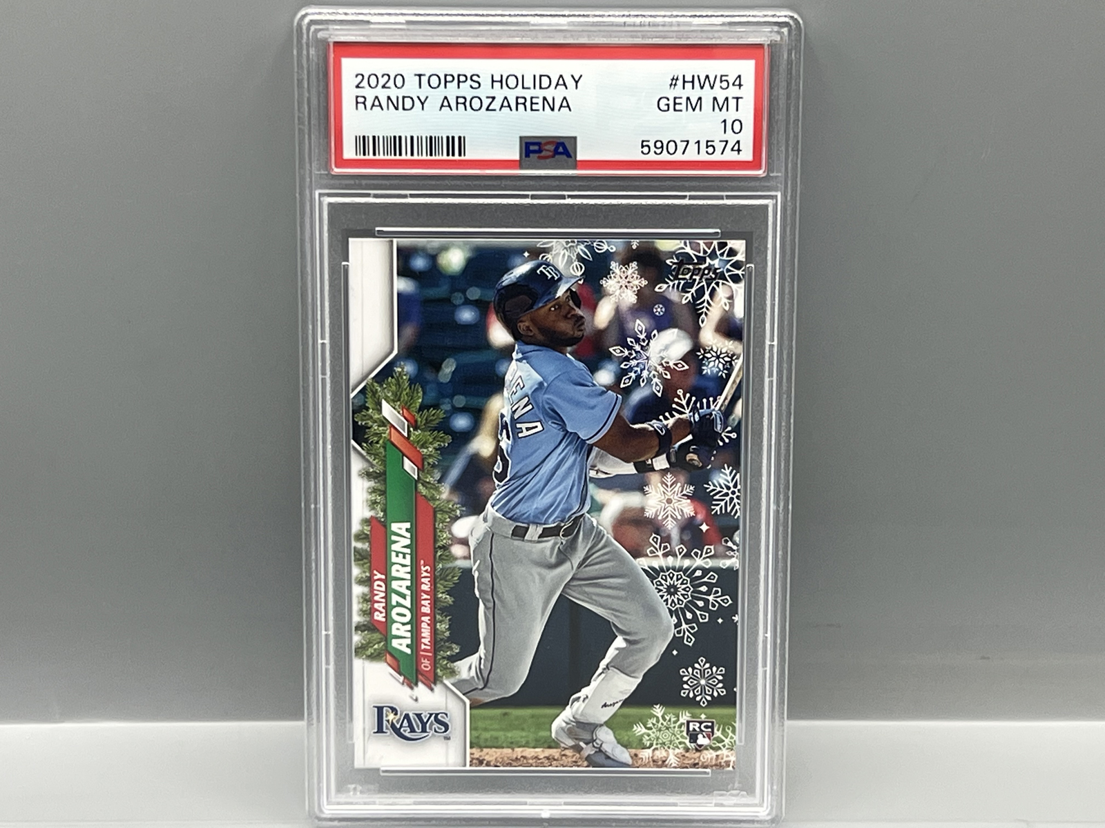 2020 Topps Holiday Randy Arozarena RC #HW54 PSA Gem Mint 10