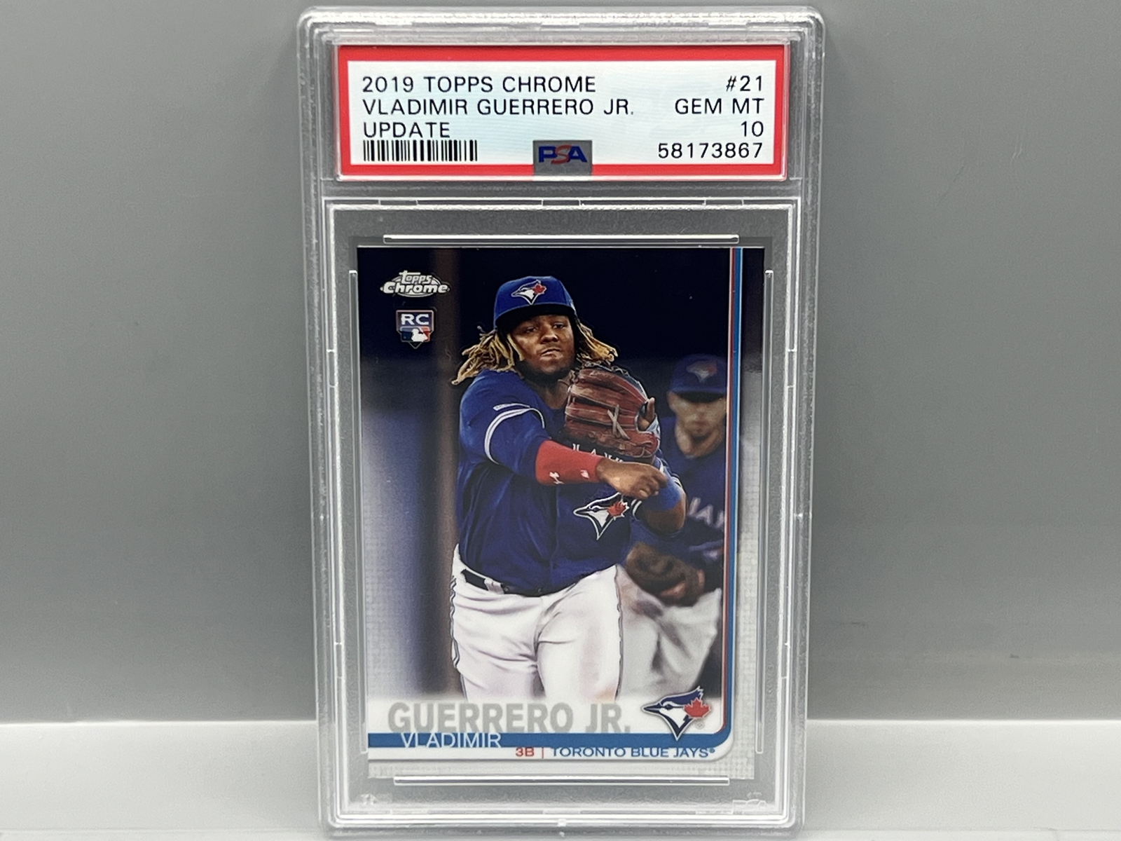 2019 Topps Chrome Update Vladimir Guerrero Jr. RC #21 PSA Gem Mint 10