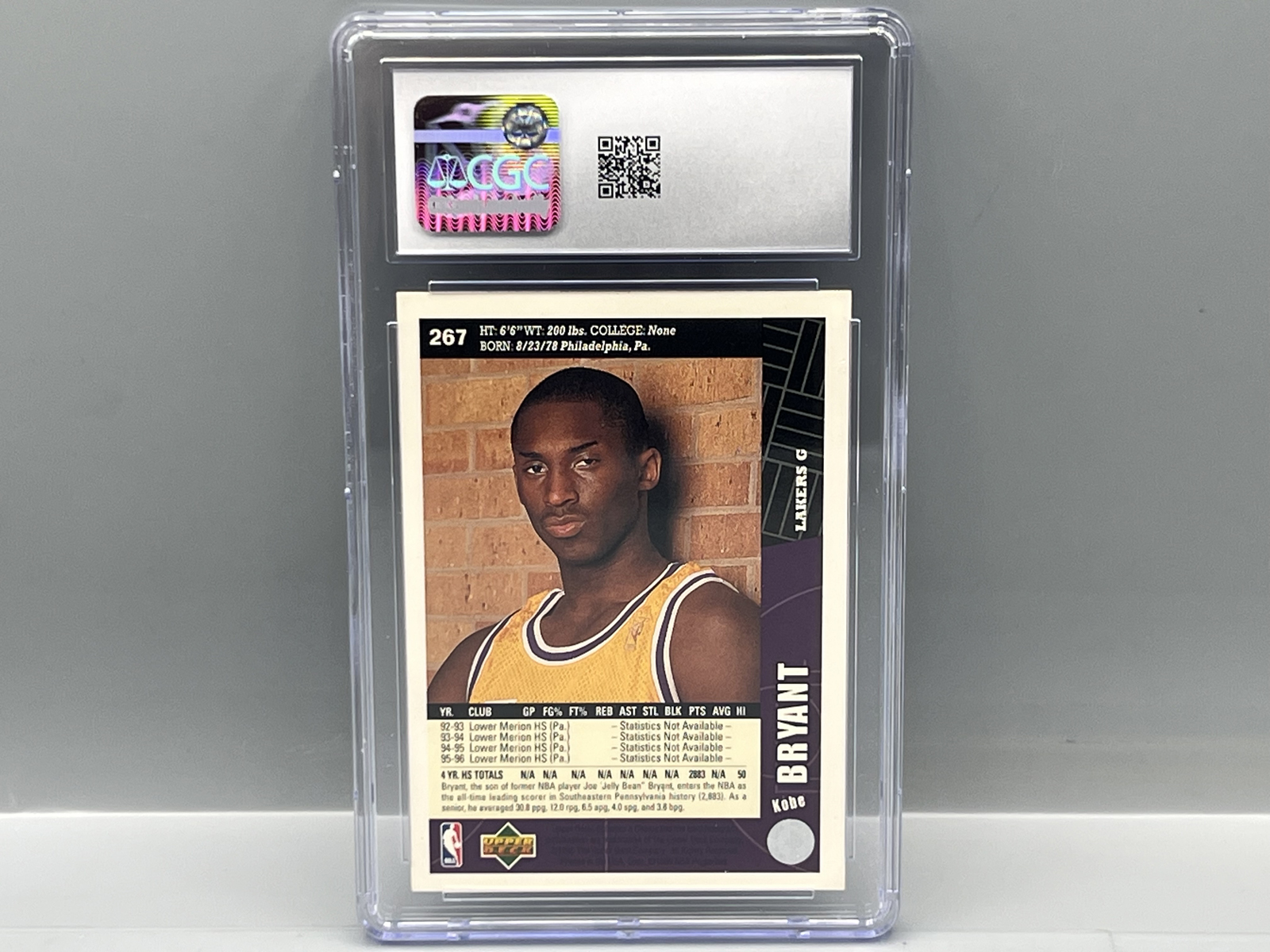 1996-97 Collector's Choice Kobe Bryant RC #267 CGC NM 7