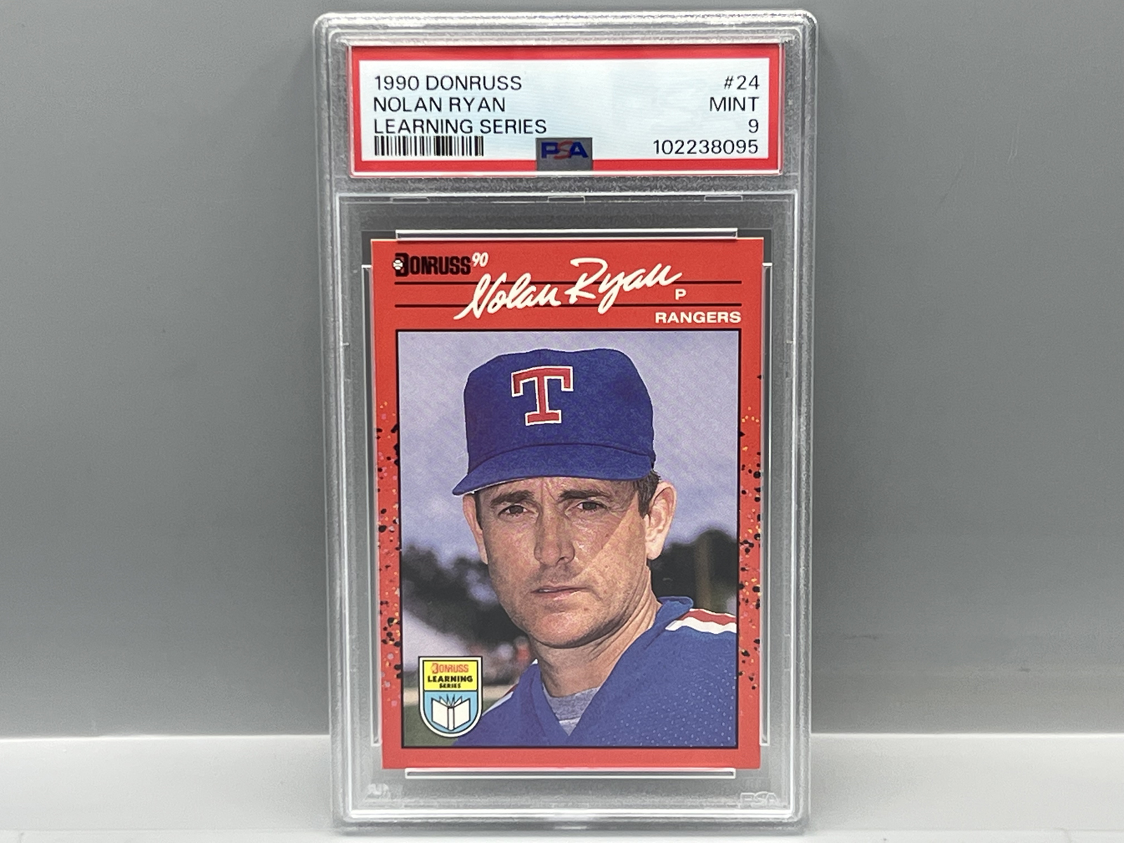 1990 Donruss Learning Series Nolan Ryan #24 PSA Mint 9