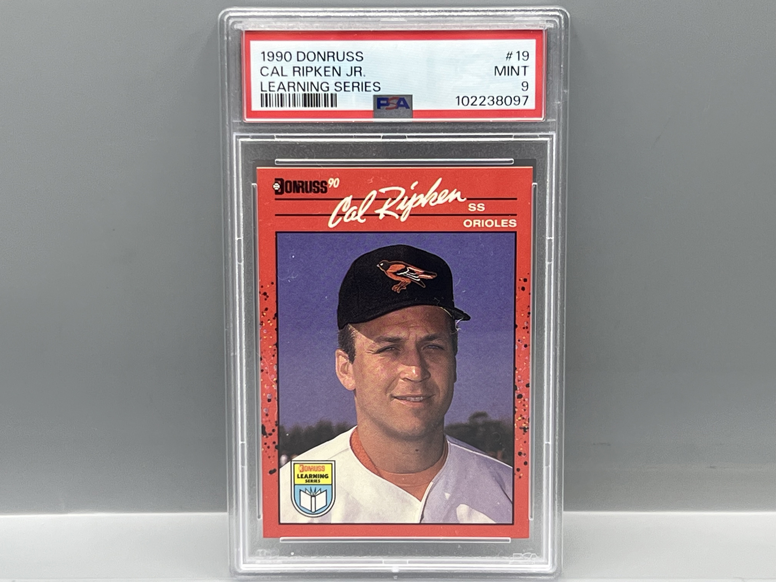 1990 Donruss Learning Series Cal Ripken Jr. #19 PSA Mint 9