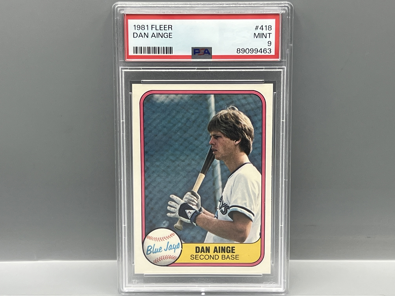 1981 Fleer Danny Ainge RC #418 PSA Mint 9