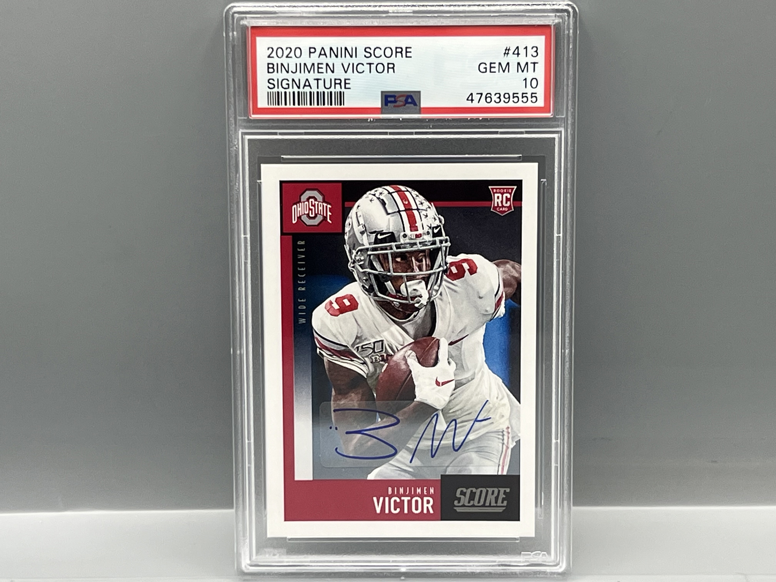2020 Panini Score Binjimen Victor RC Auto #413 PSA Gem Mint 10