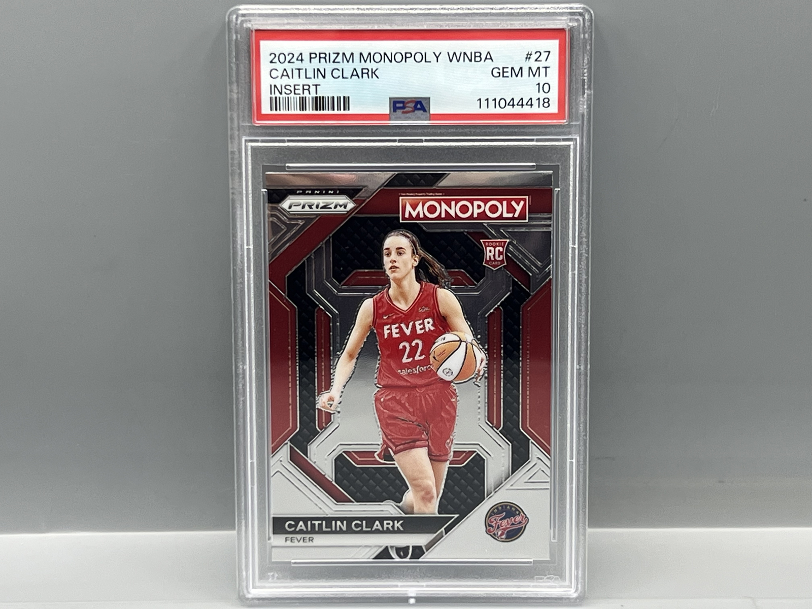 2024 Panini Prizm WNBA Monopoly Caitlin Clark Insert RC #27 PSA Gem Mint 10