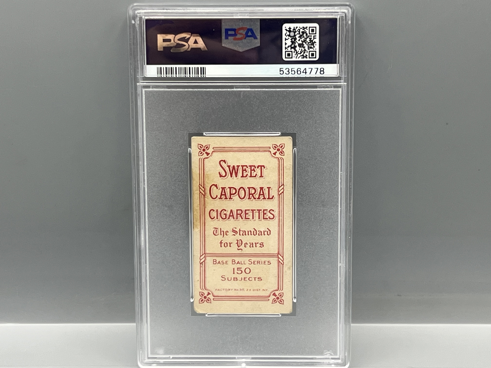 1909-11 T206 Bill Bradley Portrait Sweet Caporal Back PSA Good 2