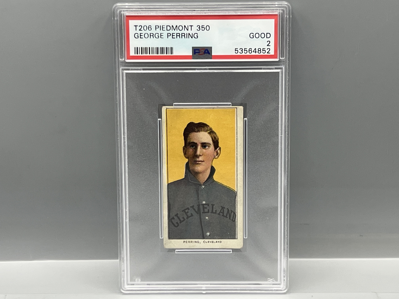 1909-11 T206 George Perring Piedmont Back PSA Good 2