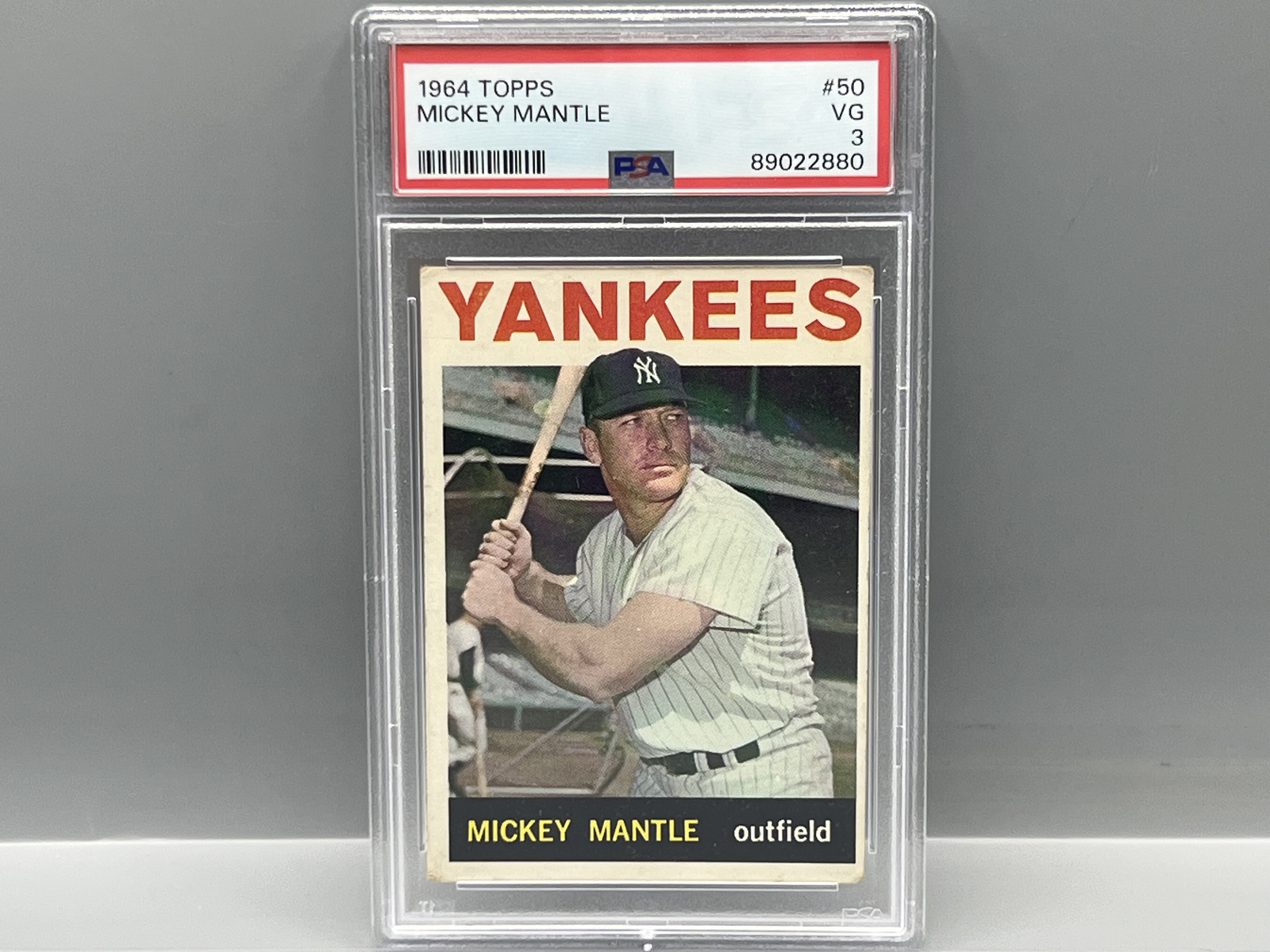 1964 Topps Mickey Mantle #50 PSA VG 3
