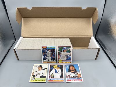 2025 Topps Heritage Baseball Complete 400 Card Base Set W/ James Wood RC, Roki Sasaki RC, & 