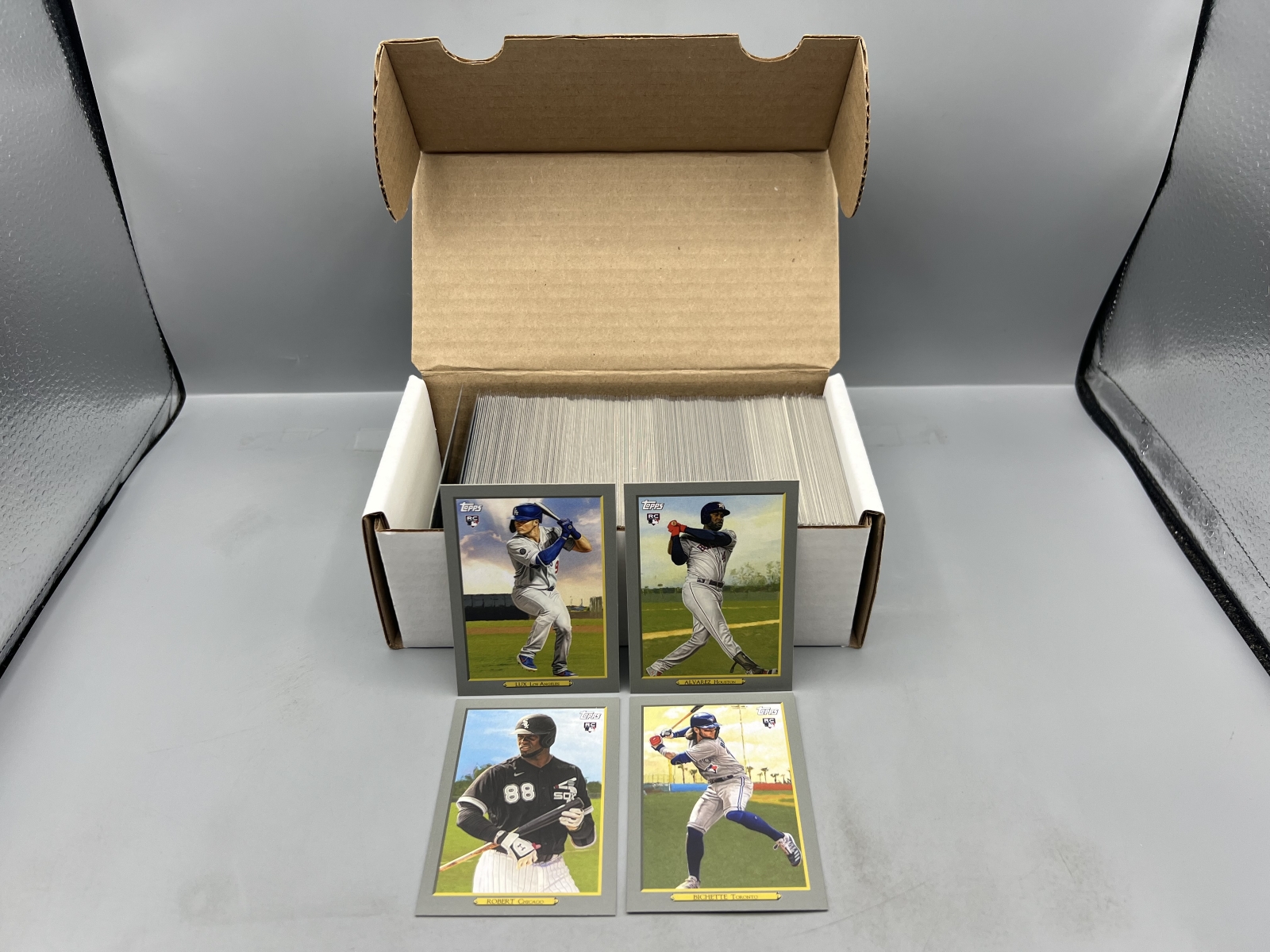 (4) 2020 Topps Turkey Red Baseball Complete 50 Card Sets W/ Yordan Alvarez RC, Luis Robert RC, Gavin Lux RC, & Bo Bichette RC - 4 Total Sets