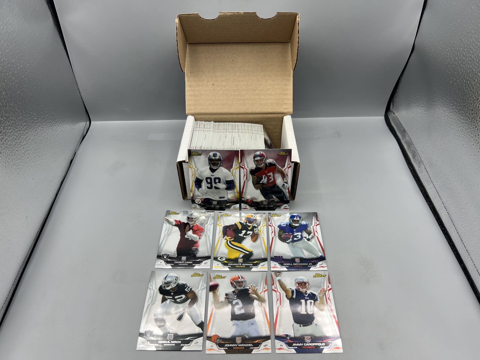 2014 Topps Finest Football Complete 150 Card Set W/ Aaron Donald RC, Mike Evans RC, Odell Beckham Jr. RC, & Many More Star RCs