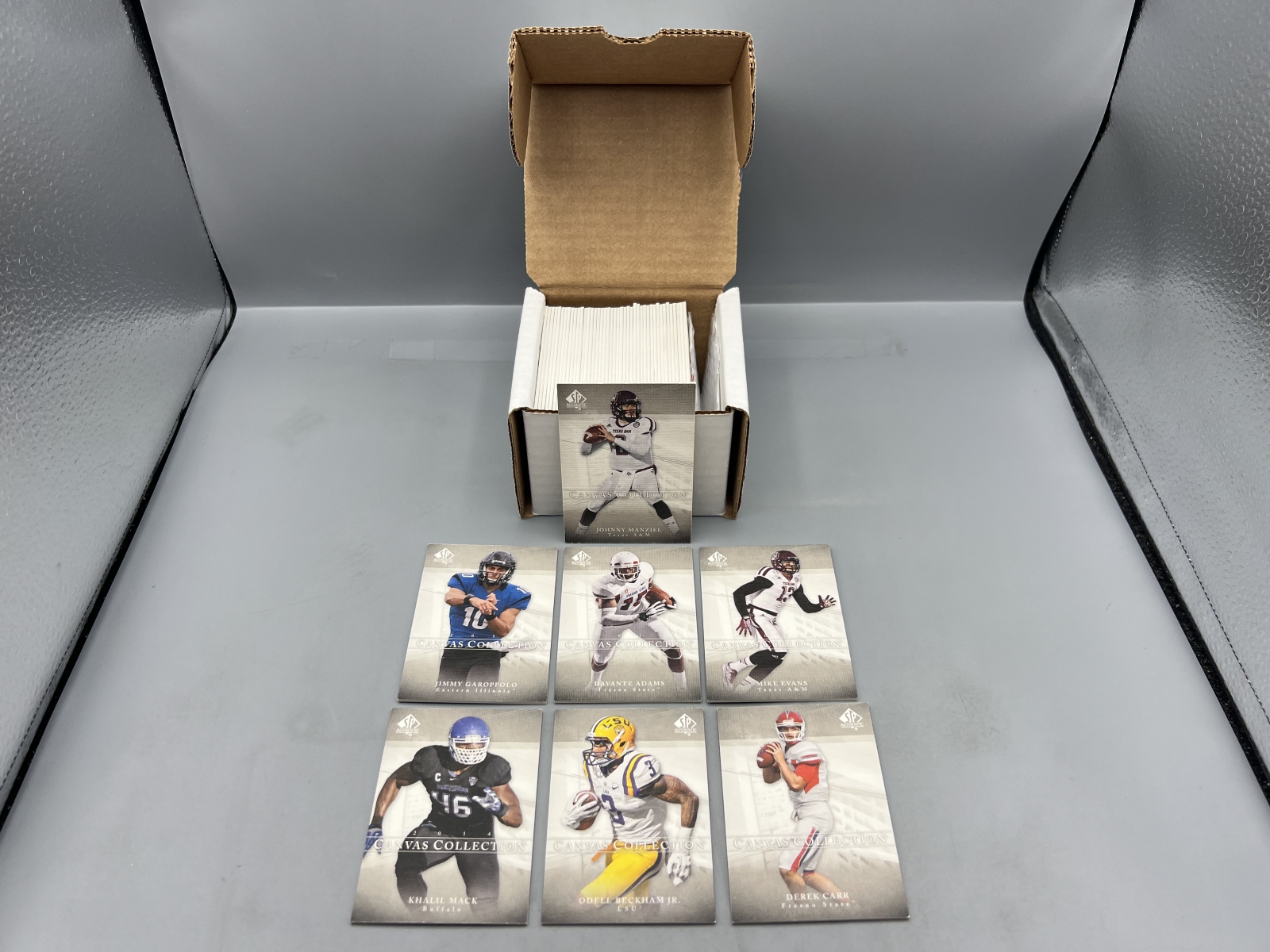 2014 Upper Deck SP Authentic Canvas Football Complete 50 Card Set W/ Mike Evans RC, Davante Adams RC, Odell Beckham Jr. RC & Many More Star 