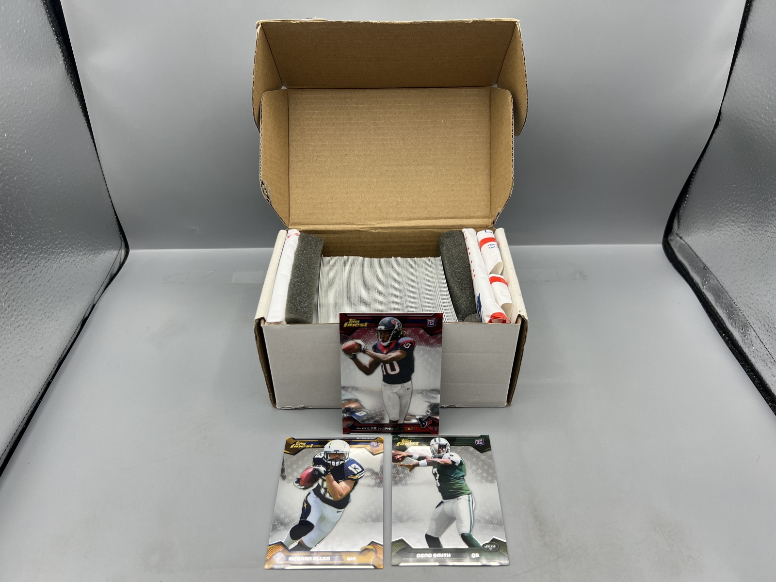 2013 Topps Finest Football Complete 150 Card Set W/ DeAndre Hopkins RC, Keenan Allen RC, & Geno Smith RC