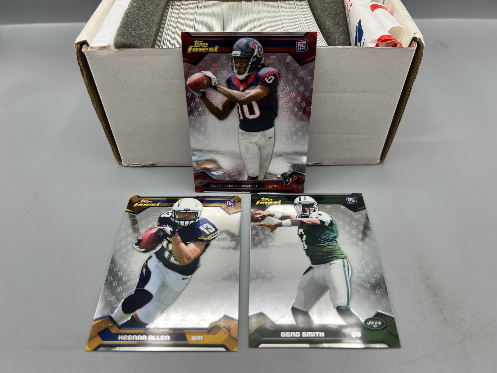 2013 Topps Finest Football Complete 150 Card Set W/ DeAndre Hopkins RC, Keenan Allen RC, & Geno Smith RC