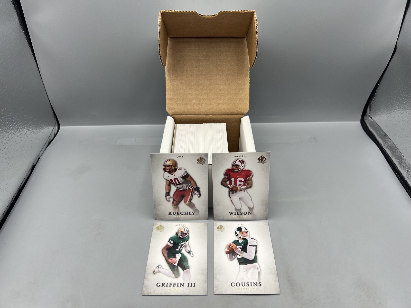 2012 Upper Deck SP Authentic Football Complete 100 Card Set W/ Russell Wilson RC, Kirk Cousins RC, Luke Kuechly RC, & Robert Griffin III RC