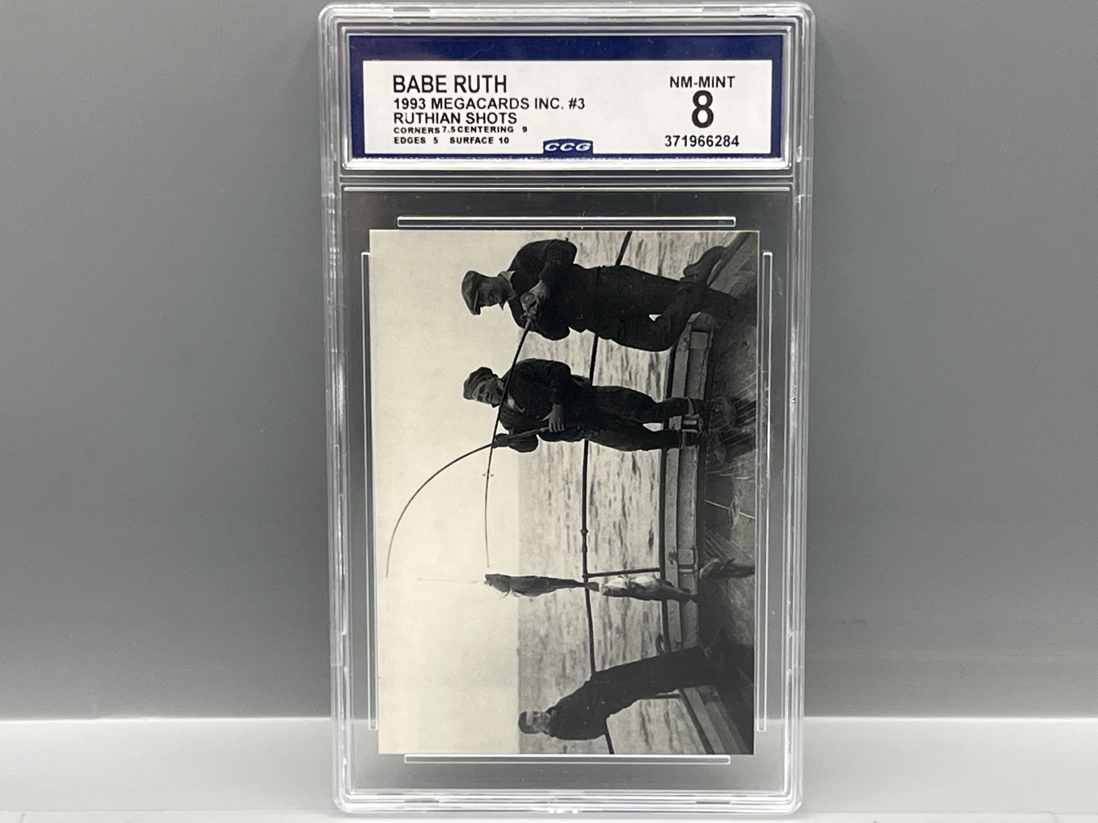 1993 MegaCards Inc. Babe Ruth #3 - Slabbed By CCG Grading