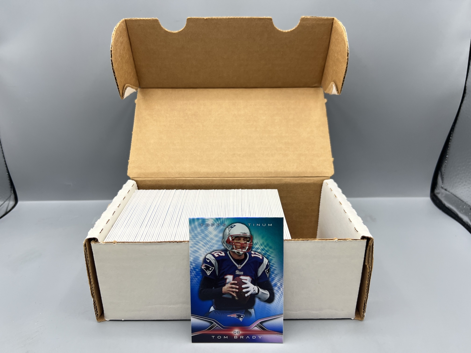 2014 Topps Platinum Football Complete 100 Card Blue Wave Refractor Base Set - No Rookies