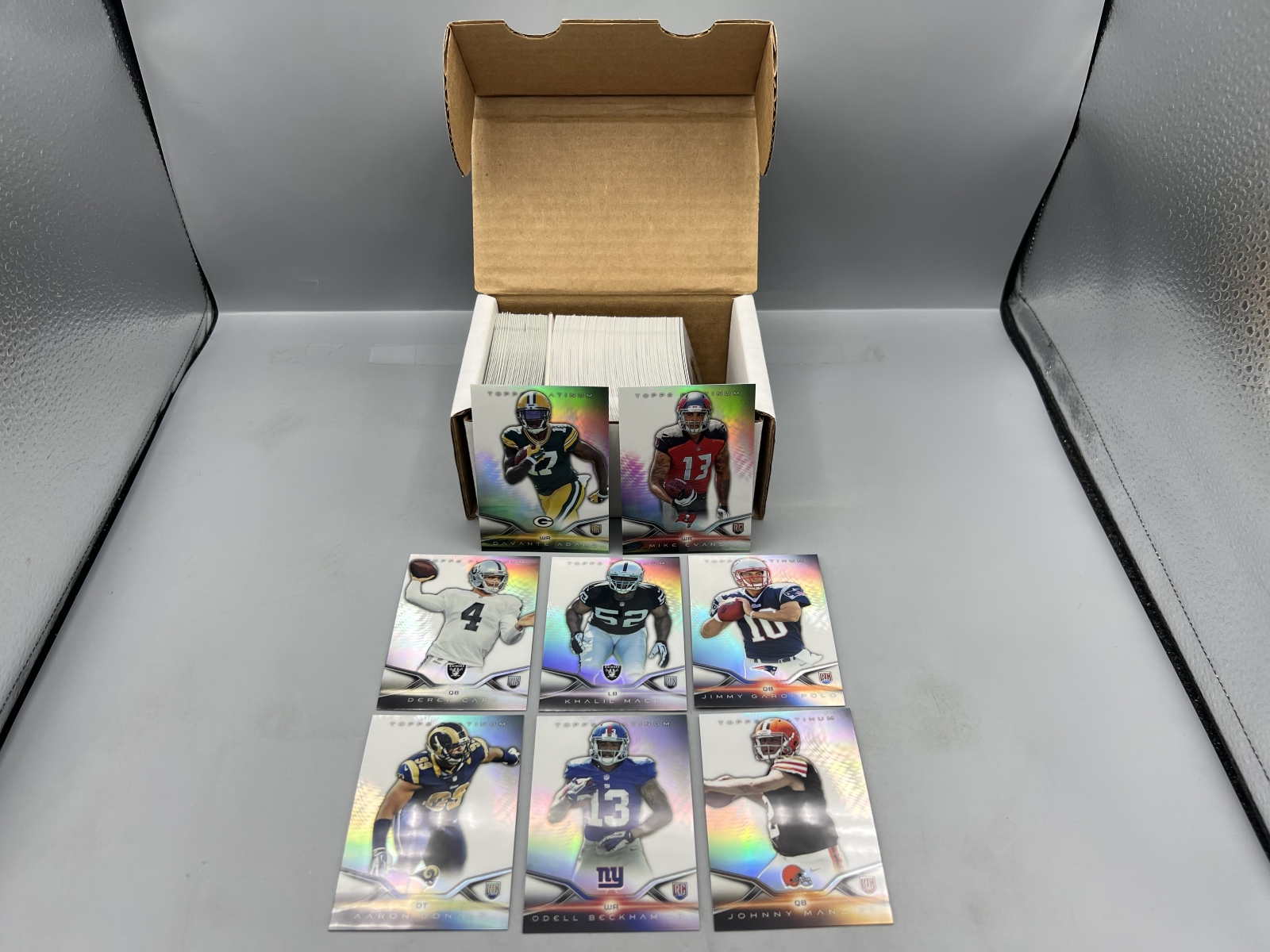 2014 Topps Platinum Football Complete 150 Card Set W/ Aaron Donald RC, Mike Evans RC, Odell Beckham Jr. RC, & Many More Star RCs