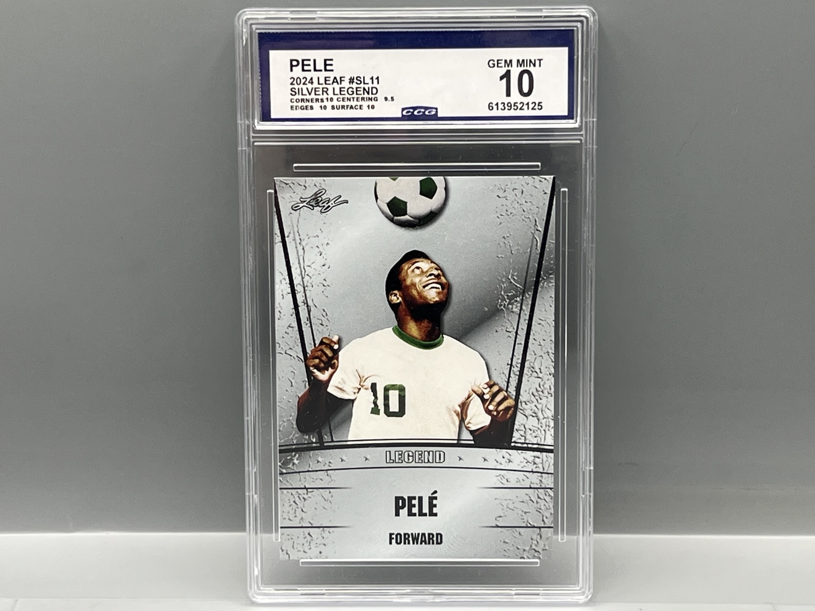 2024 Leaf Silver Legend Pele #SL11 - Slabbed By CCG Grading