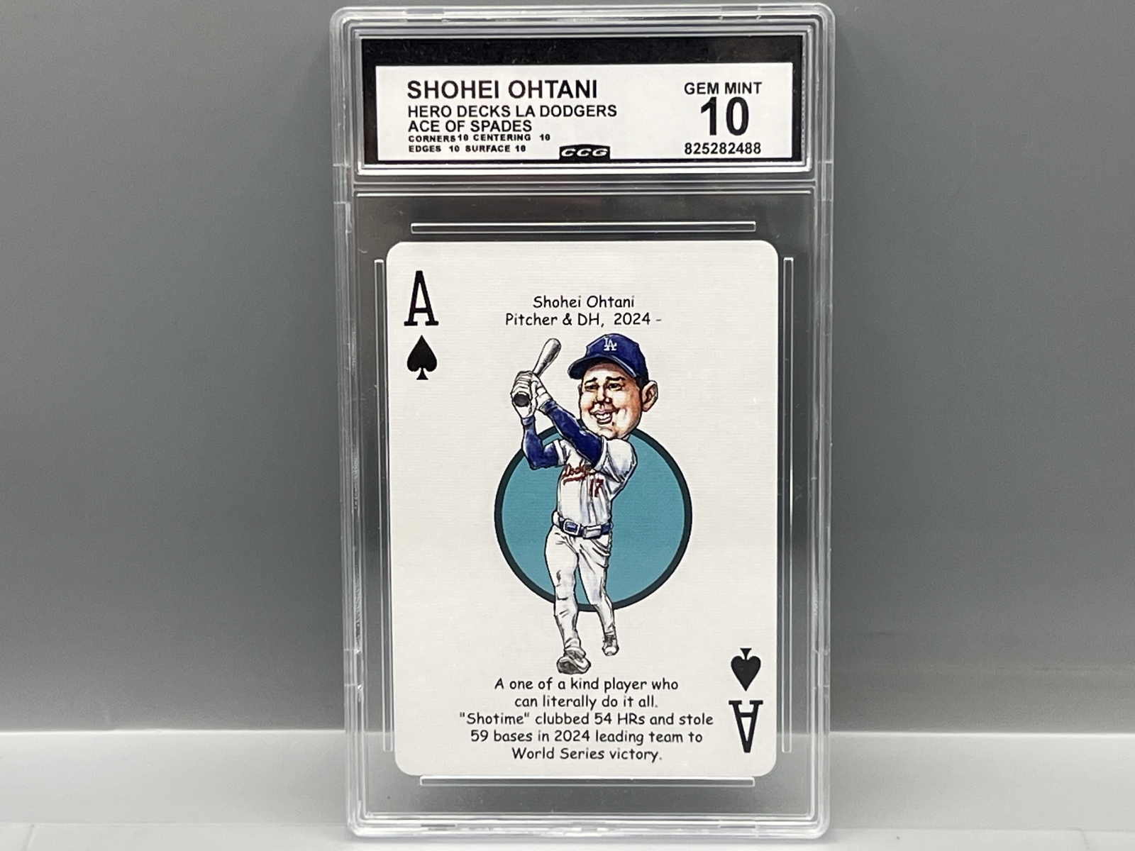 2025-26 Hero Decks Shohei Ohtani Ace of Spades - Slabbed By CCG Grading