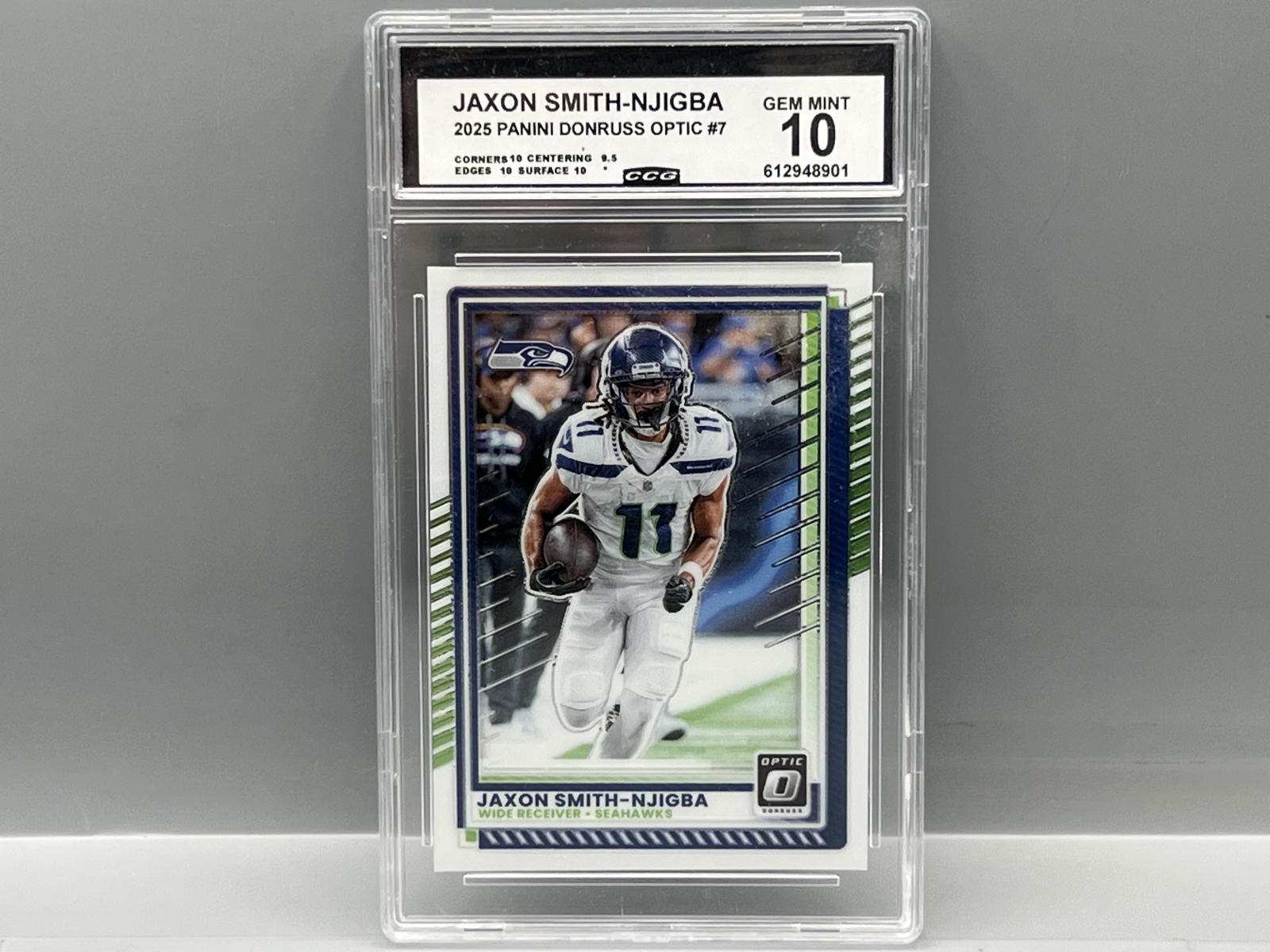 2025 Panini Donruss Optic Jaxon Smith-Njigba #7 - Slabbed By CCG Grading